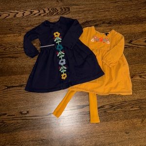 Bundle of Hanna Anderson dress and leggings and alternate Art Class dress 2/3